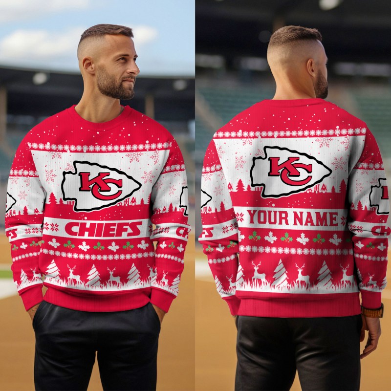 Kansas City Chiefs Ugly Christmas Sweater - Outdoor