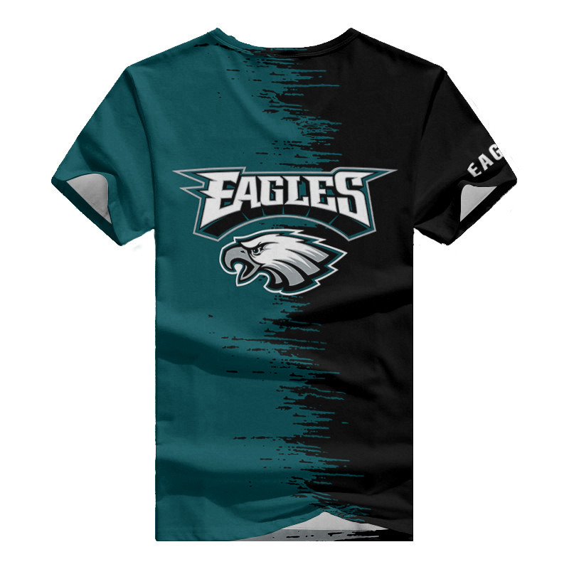 Philadelphia Eagles Summer V-neck T-shirt Side