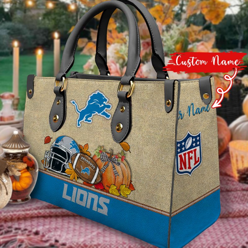 Detroit Lions Leather Hand Bag - Stylish and Functional