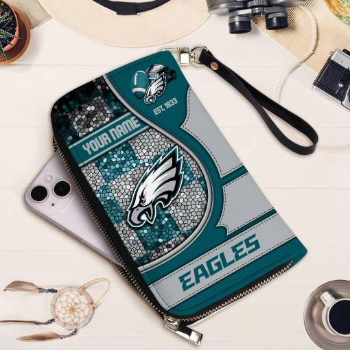 Philadelphia Eagles Women's Zip Around Wallet