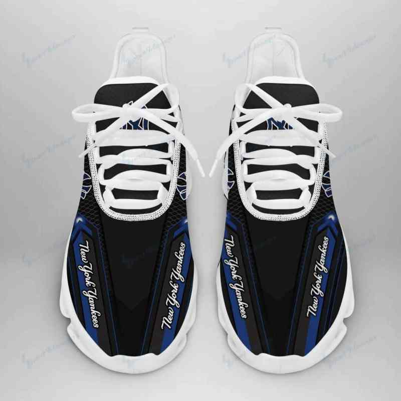 New York Yankees Personalized Yezy Running Sneakers Side View