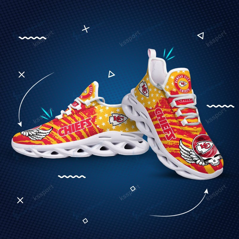 Kansas City Chiefs Yeezy Running Sneakers Bottom View