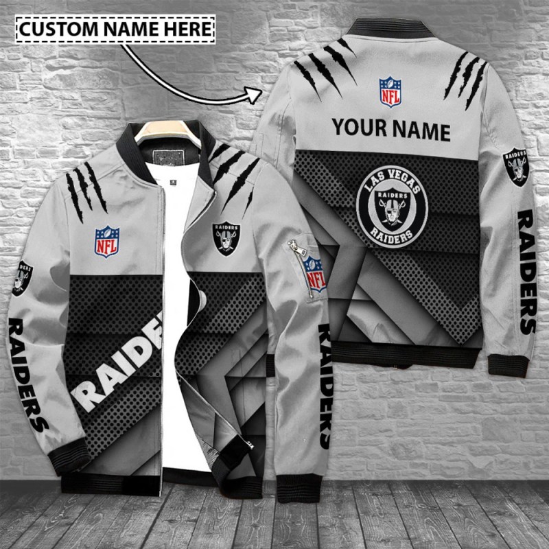 Las Vegas Raiders Personalized Bomber Jacket