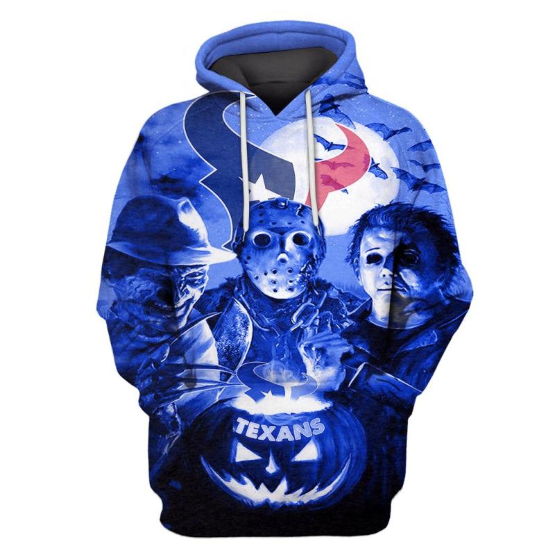 Houston Texans Halloween Full 3D T-shirt