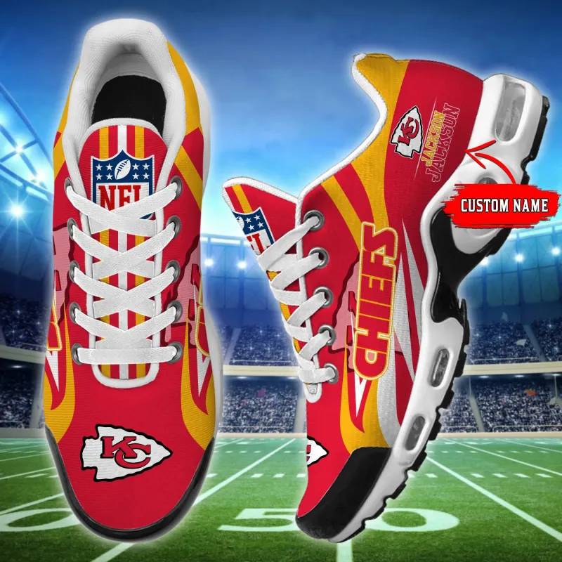 Kansas City Chiefs Personalized Plus T-N Youth Sneakers