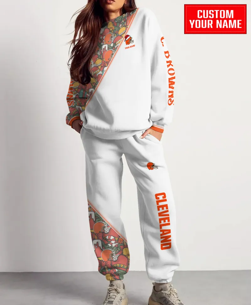 Cleveland Browns Christmas Pattern Sweatshirt and Sweatpants