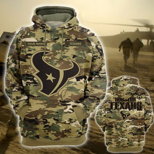 Houston Texans Personalized All Over Printed Sweater