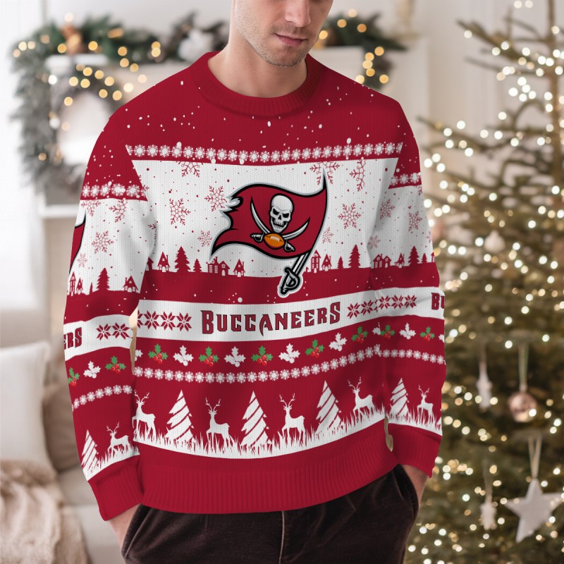 Tampa Bay Buccaneers Ugly Christmas Sweater Outdoor Style 1