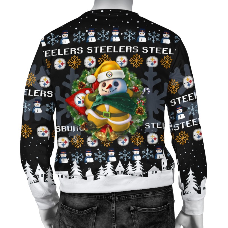 Pittsburgh Steelers Custom Wool Sweater