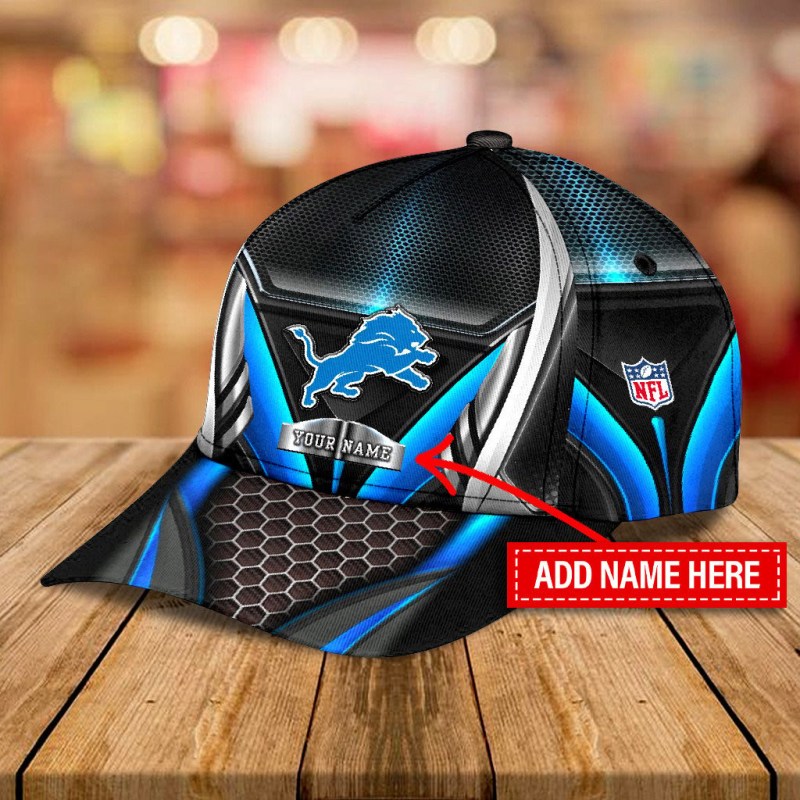 Detroit Lions Personalized Classic Cap