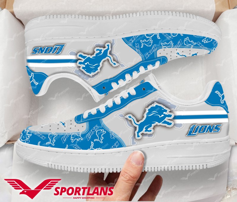 Detroit Lions NFL Personalized Air Force 1 Shoes