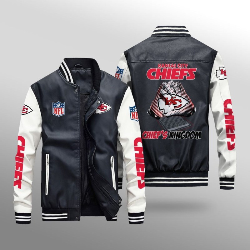 Kansas City Chiefs Leather Bomber Jacket