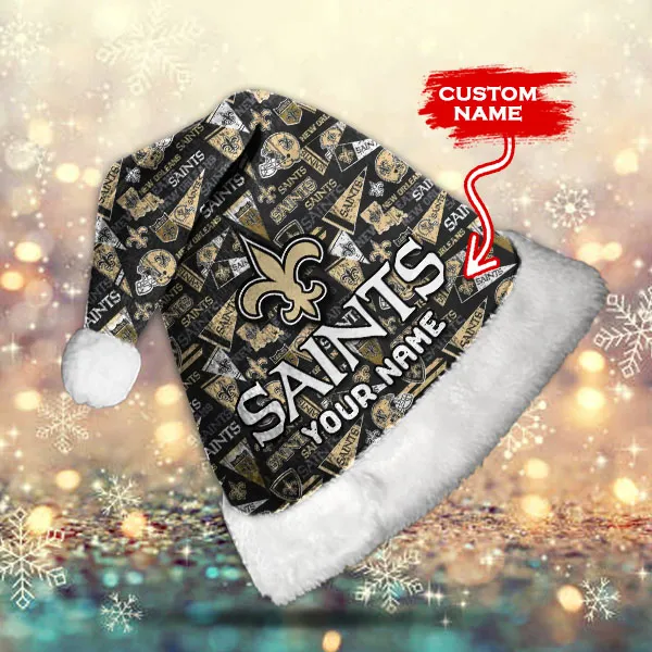 New Orleans Saints Personalized Christmas Hat