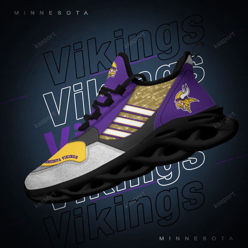 Minnesota Vikings Yezy Running Sneakers Lifestyle