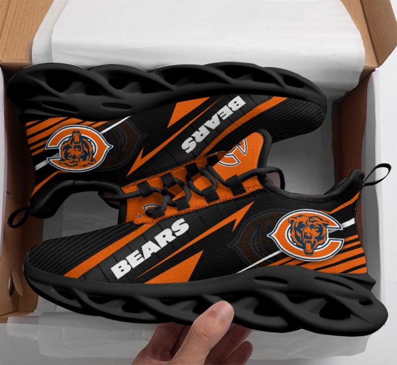 Chicago Bears Yezy Running Sneakers - Side View