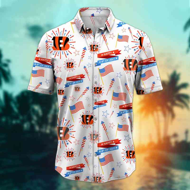 Cincinnati Bengals Button Shirt Mockup