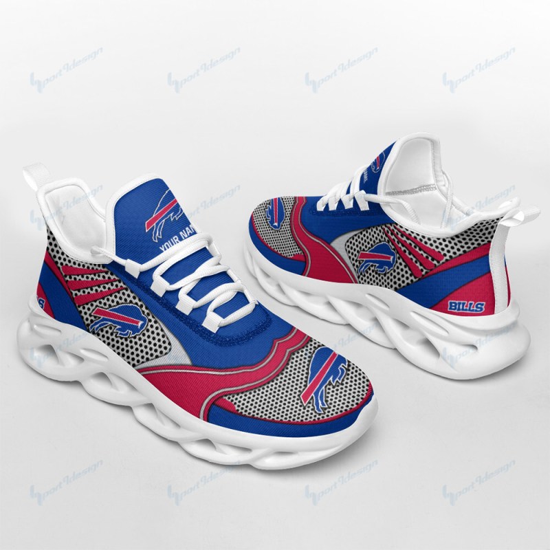 Buffalo Bills Yezy Sneakers Side View