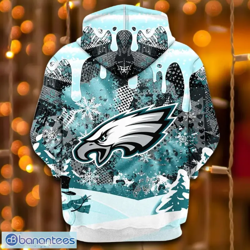 Philadelphia Eagles Snoopy Dabbing Christmas Hoodie - Back View