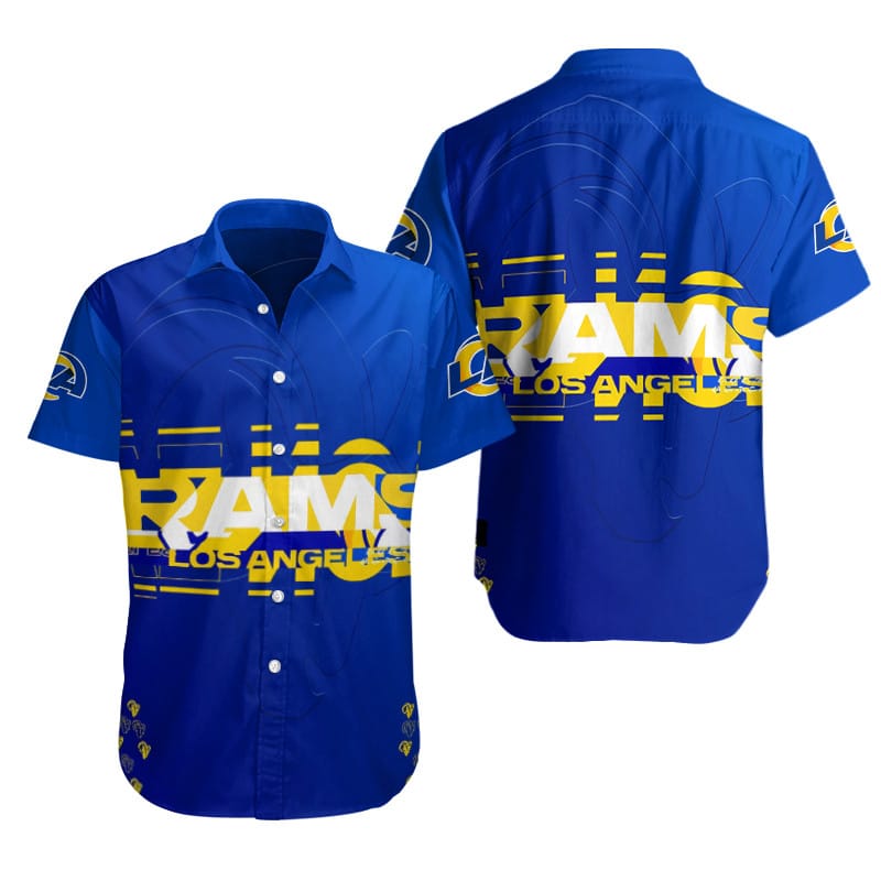 Los Angeles Rams Button Shirt BB706 Size Chart