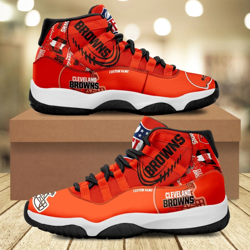 Cleveland Browns Personalized AJD11 Sneakers