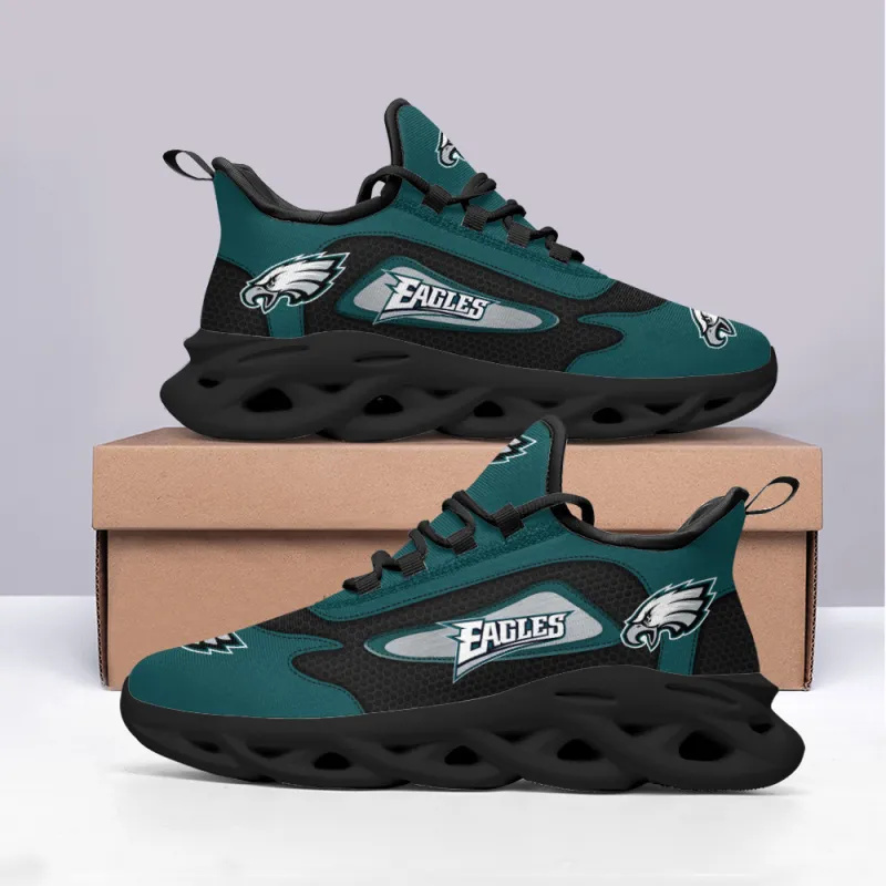 Philadelphia Eagles Yezy Running Sneakers - Angle View