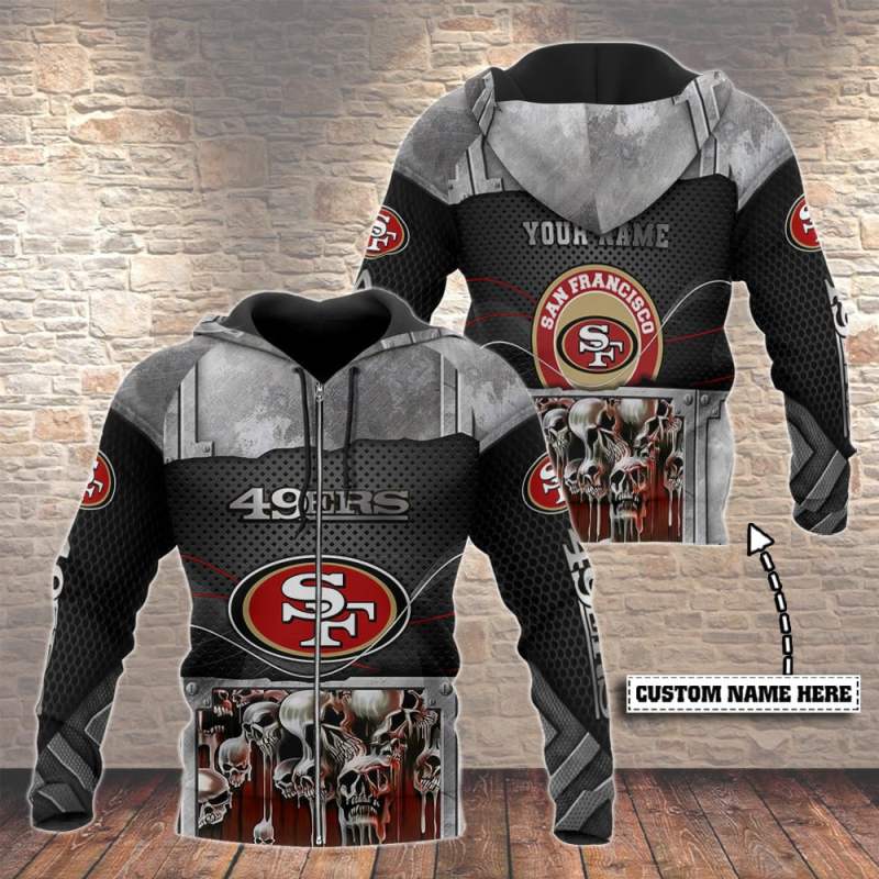 San Francisco 49ers Personalized Hoodie - Detail View