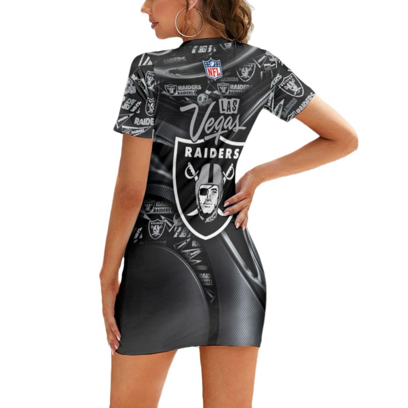 Las Vegas Raiders Mini Dress - Back View