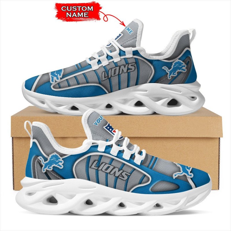 Detroit Lions Personalized Yeezy Running Sneakers 1