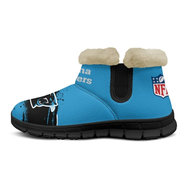 Carolina Panthers Comfy Winter Snow Boots Image 4