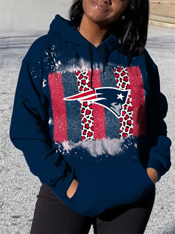 New England Patriots 3D Printed Pocket Pullover Hoodie