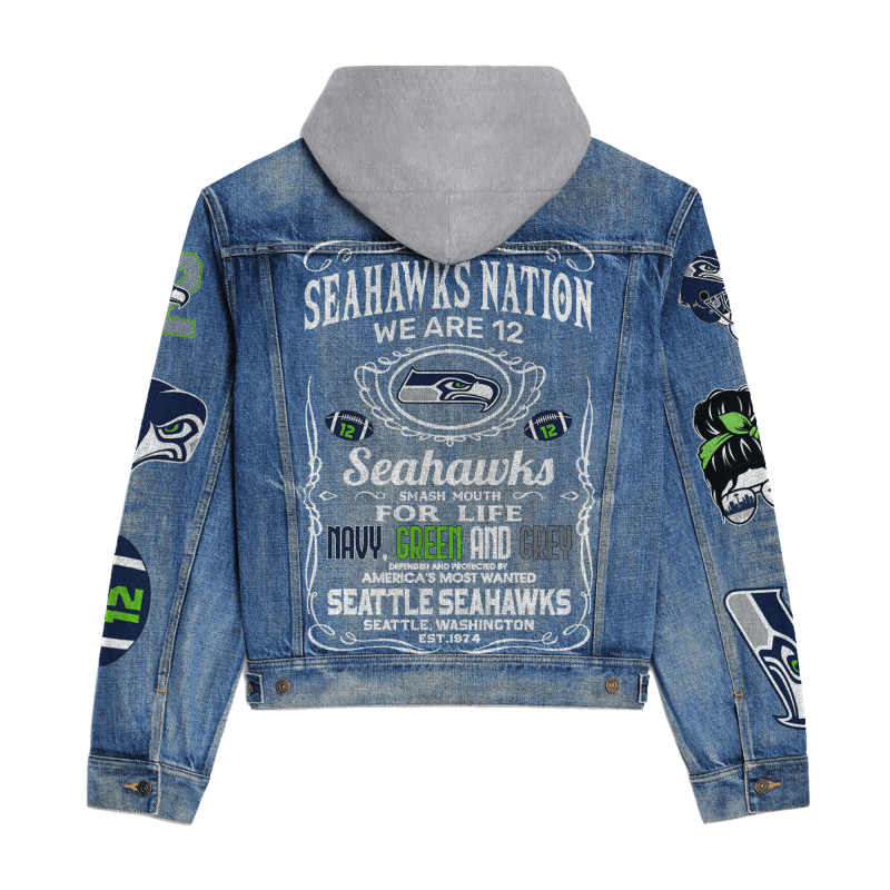 Seattle Seahawks Jacket Back Design