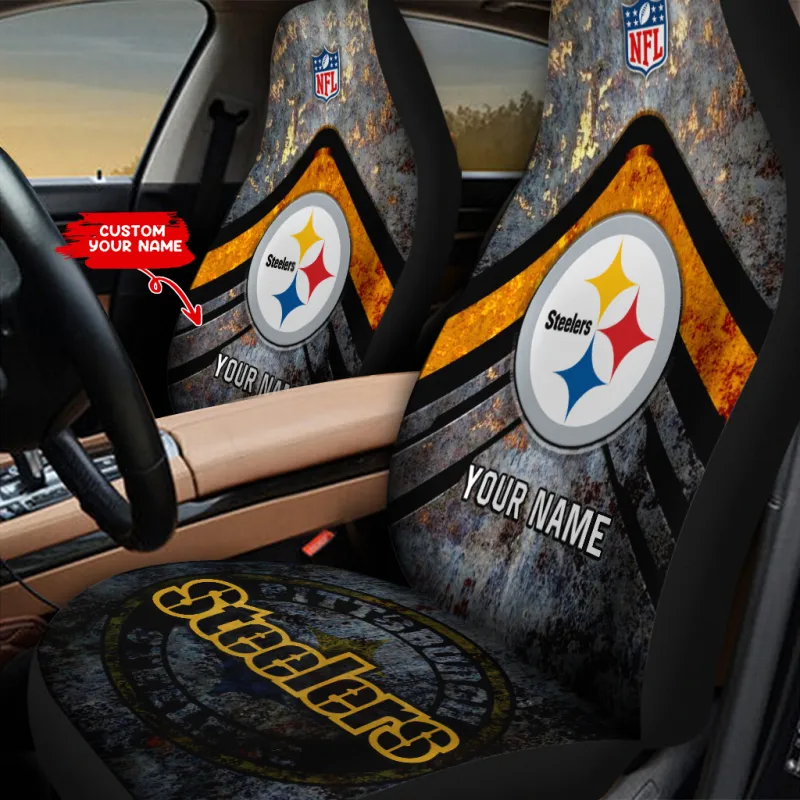 Pittsburgh Steelers Car Seat Cover - Side View