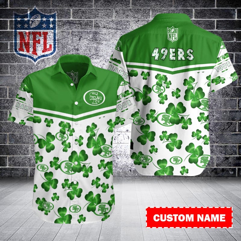 Sizing Chart for San Francisco 49ers Personalized Button Shirt