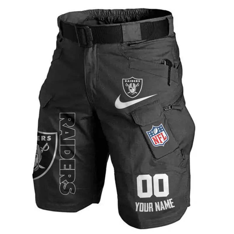 Sports Apparel - Las Vegas Raiders Front Pocket Shorts