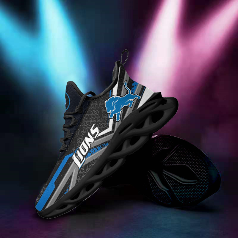 Detroit Lions Yezy Running Sneakers Side View