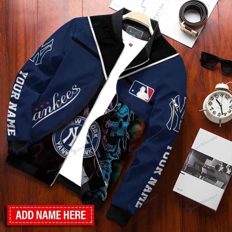 New York Yankees Bomber Jacket Side View