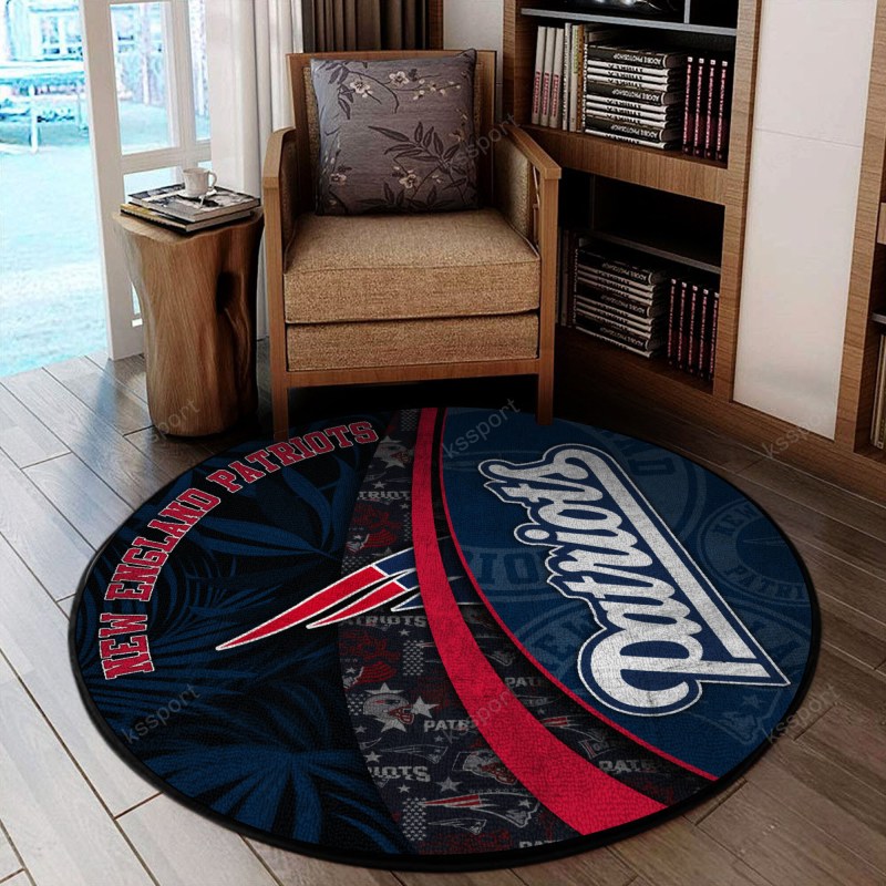New England Patriots Round Rug