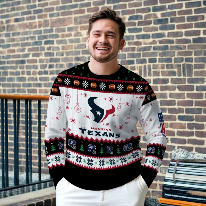 Houston Texans Ugly Christmas Sweater Outdoor