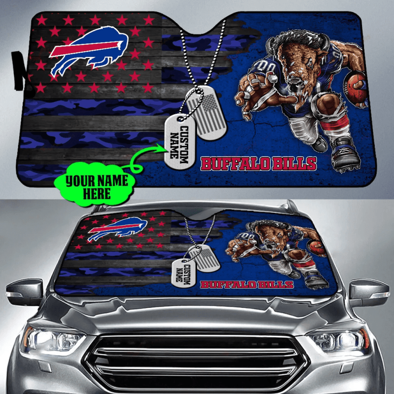 Buffalo Bills Personalized Auto Sun Shade