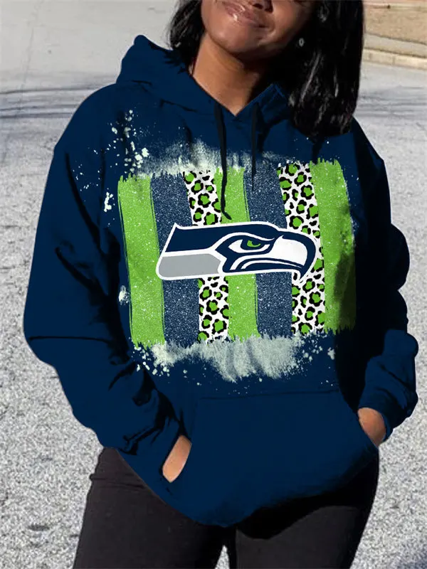 Seattle Seahawks 3D Printed Pocket Pullover Hoodie