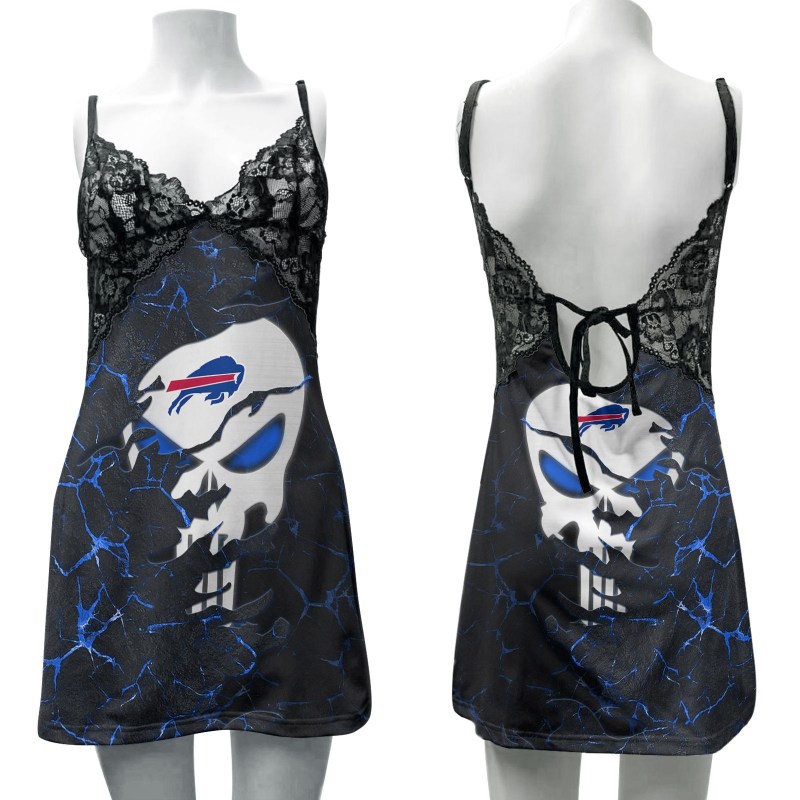 Buffalo Bills Lace Back Strap Slip Dress Image 1