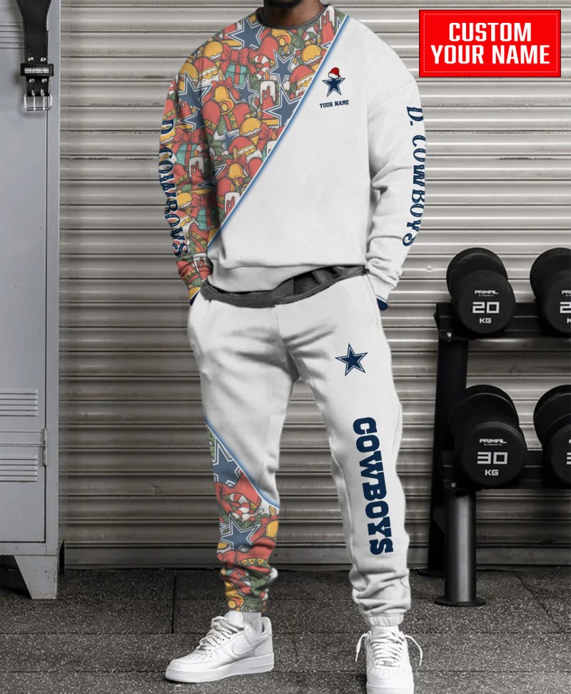 Dallas Cowboys Christmas Pattern Unisex Sweatshirt and Sweatpants