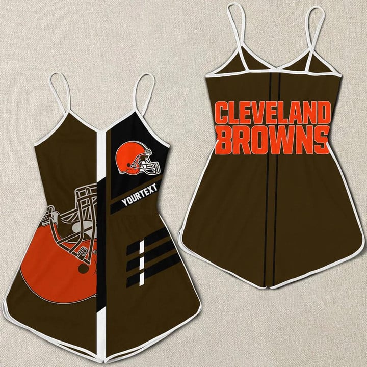 Cleveland Browns Women's 3D Printed Romper Jumpsuit