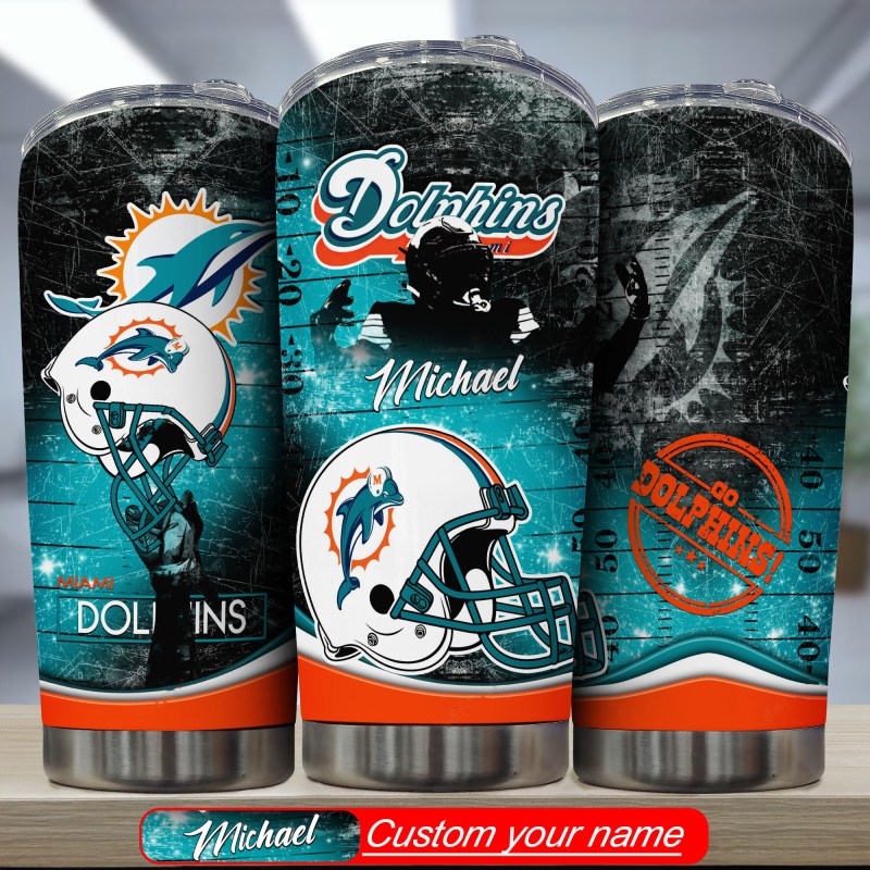 Personalized Miami Dolphins Tumbler
