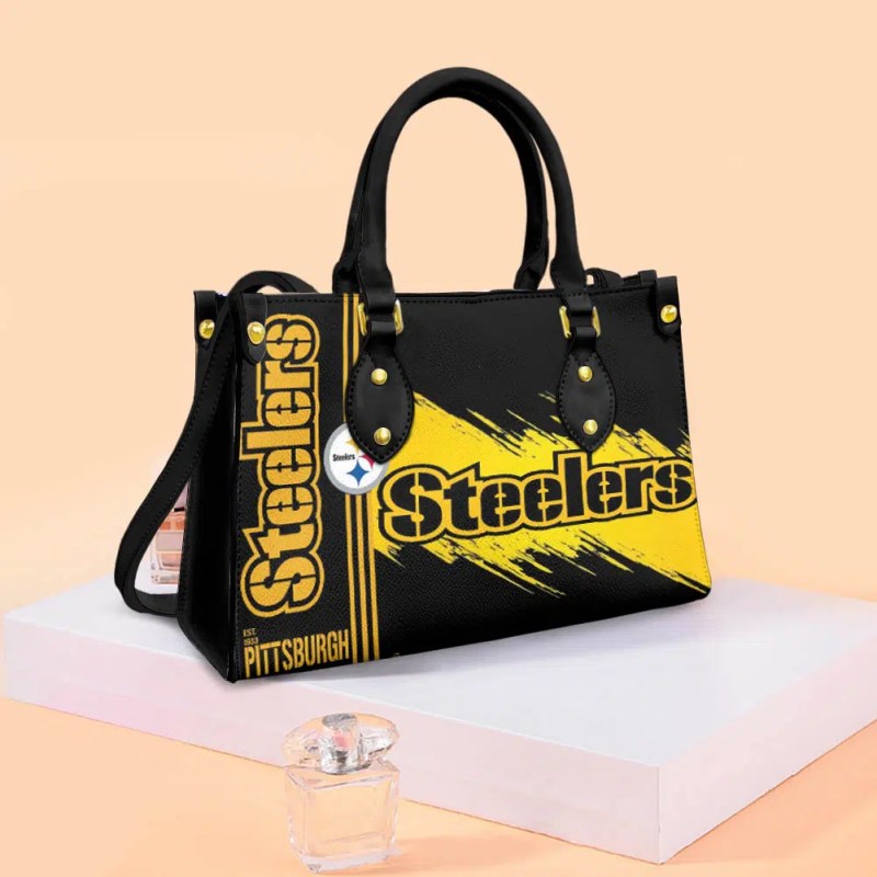Pittsburgh Steelers Leather Hand Bag