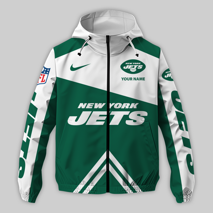 New York Jets Jacket Back View