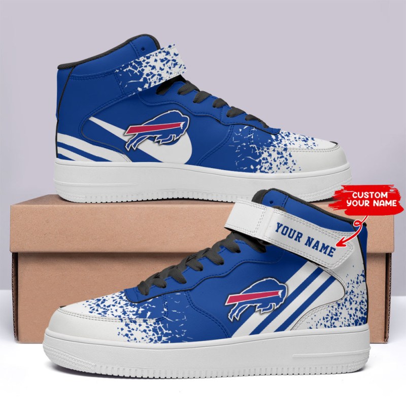 Personalized AF1 Sneakers for Buffalo Bills Fans
