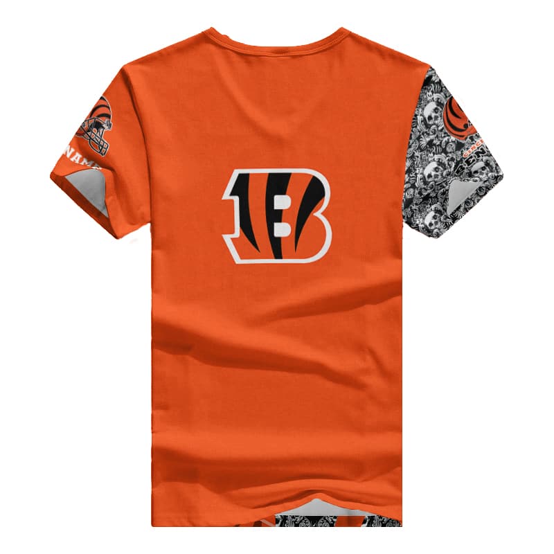 Lifestyle Image of Cincinnati Bengals V-neck T-shirt