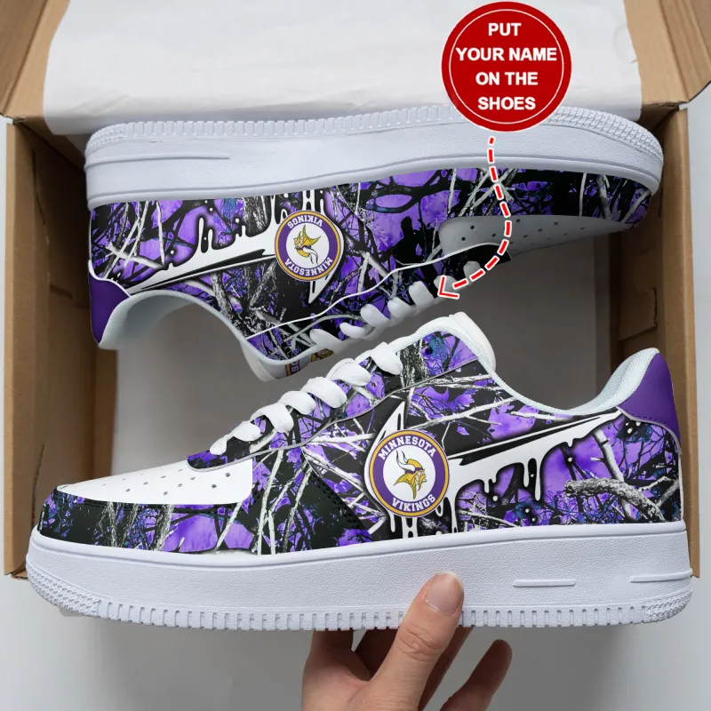 Personalized Minnesota Vikings AF1 Shoes