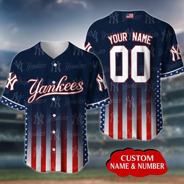 New York Yankees Personalized Baseball Jersey